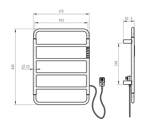 полотенцесушитель WONZON & WOGHAND WISMAR,475х840